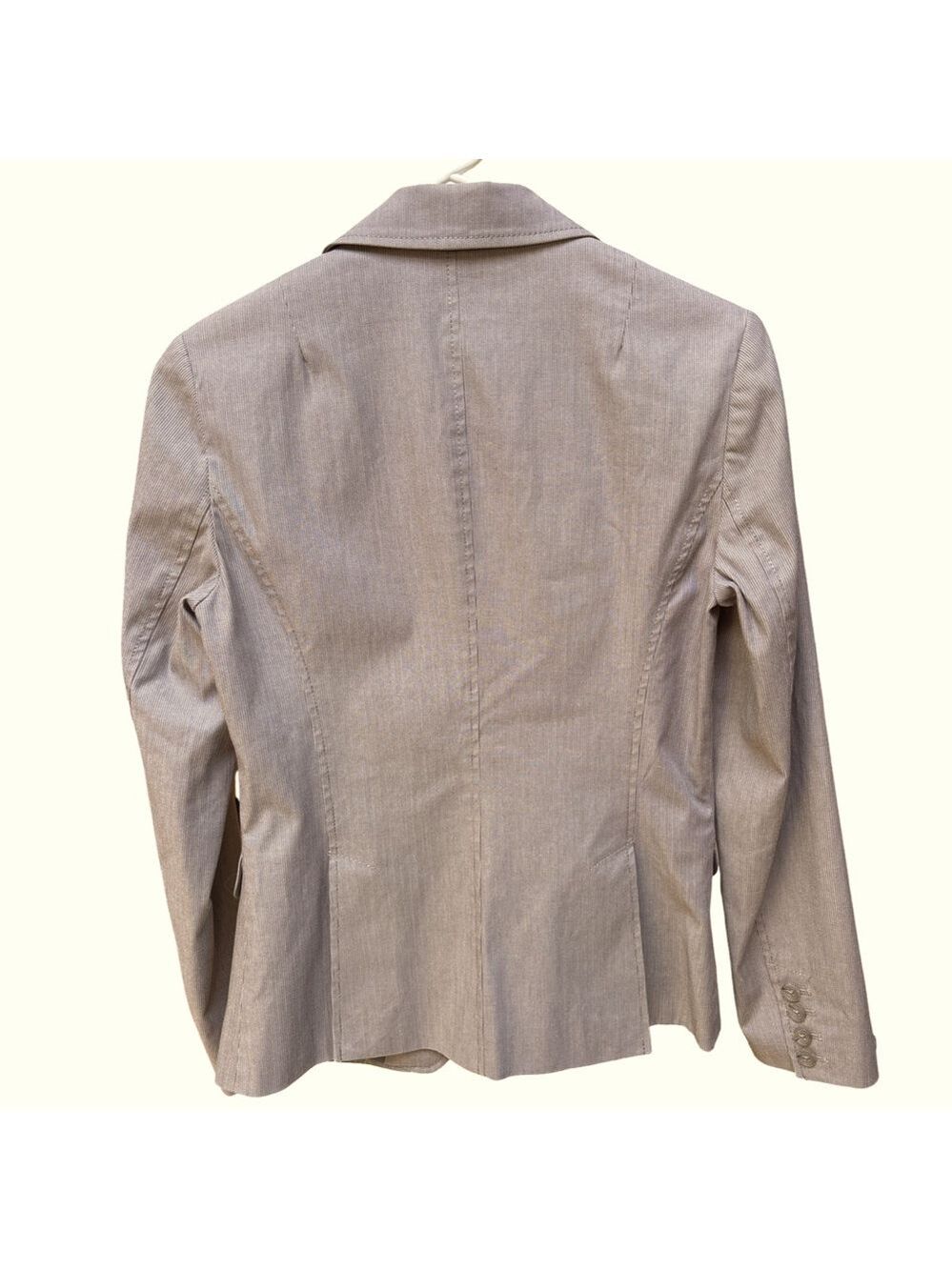 Banana Republic Grey One Button Blazer Size 4 - Picture 2 of 8